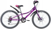 Велосипед 20' хардтейл, рама женская NOVATRACK ALICE розовый, диск, 6 ск. 20SH6D.ALICE.PN21
